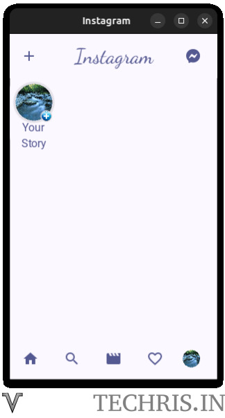 Display of the story creator alone