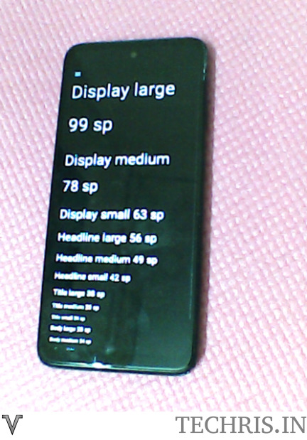 Photograph of the kivymd recipe based app in android mobile