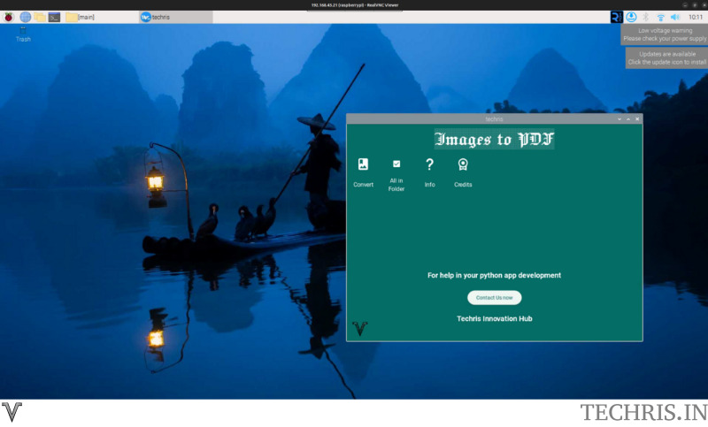 Image to PDF converter in Raspberry Pi